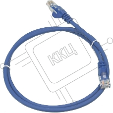 Кабель Патч-корд Lanmaster UTP LAN-PC45/U5E-1.0-BL вилка RJ-45-вилка RJ-45 кат.5е 1м синий LSZH (уп.:1шт)