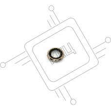 Стекло камеры для Apple Iphone 6Plus/6SPlus с рамкой золотое