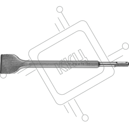 Зубило ЗУБР 29233-40-250  МАСТЕР плоское широкое SDS+ 40х250мм