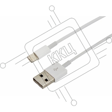 USB кабель для iPhone 5/6/7 моделей шнур 1 м белый REXANT