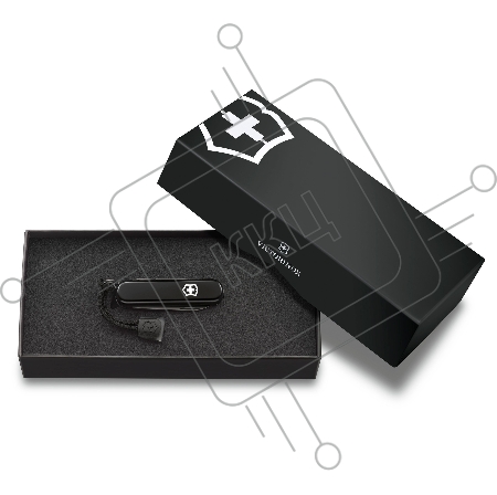 Нож перочинный Victorinox Signature Lite Onyx Black (0.6226.31P) 58мм 8функц. черный подар.коробка
