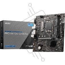 Материнская плата MSI PRO H610M-G, LGA 1700, Intel H610, 2xDDR5, 4xSATA, 1xM.2, 1xPCIe 4.0 x16, 1xPCIe 3.0 x1, 1xHDMI, 1xDP, 1xVGA, 1xRJ45 1Gb, 2xUSB-A 3.2 Gen 1, 4xUSB-A 2.0, 3x3.5мм, 7.1, mATX