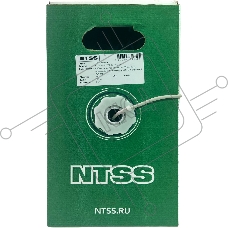 Кабель информационный NTSS NTSS-IN-UTP4-5Е-PVC-GY кат.5E U/UTP 4X2X24AWG PVC внутренний 305м серый