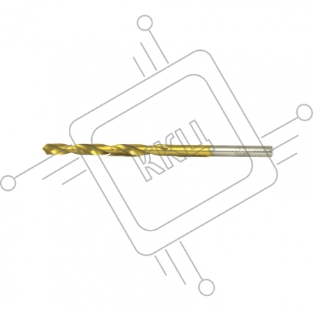 Сверло по металлу, 3,8 мм, HSS, нитридтитановое покрытие, цилиндрический хвостовик// Matrix