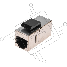 Адаптер проходной формата Rexant Pro Keystone, Jack RJ-45(8P8C), FTP, CAT 5e