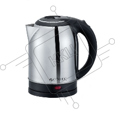 Чайник Centek CT-0037 (матовый) металл 2,0л, 2200W, большой объём, хромированная вставка