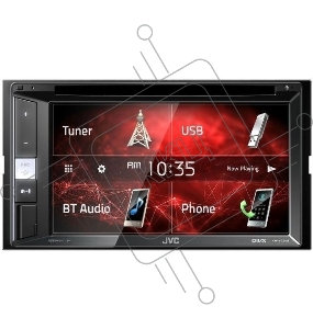 Автомагнитола CD DVD JVC KW-V250BTM 2DIN 4x50Вт