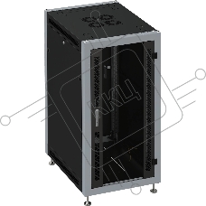 Шкаф коммутационный Sysmatrix (SL 6642.912) напольный 22U 600x600мм пер.дв.стекл металл 800кг черный 88кг IP20