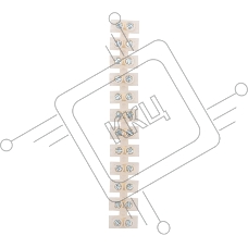 Клеммная колодка винтовая KВ-6 (2,5-6 мм²), ток 6 A, полиэтилен белый (ЗВИ), индивидуальная упаковка, 1 шт. Rexant