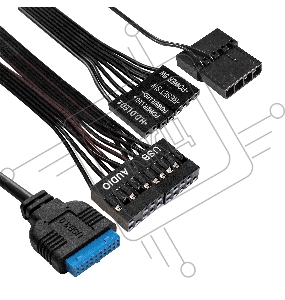 Корпус Minitower ExeGate mEVO-7805-XP450 (mATX, БП XP450 с вент. 12см, 2*USB+1*USB3.0, аудио, черный, с 2*RGB подсветкой)