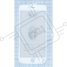 Защитное стекло 4D для Apple iPhone 6/6S Plus белый