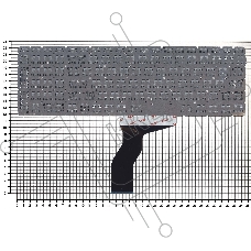 Клавиатура для ноутбука HP Pavilion 15-ab 15-ab000 15z-ab100 черная с белой подсветкой