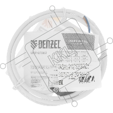 Шнур сетевой Energy Series, ПВС, 1,5 м, 2х1 мм, с неразборной вилкой, белый Denzel
