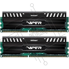 Оперативная память Patriot Viper 3, DDR3, 16GB (2x8 GB), 1866 MHz, CL10, радиатор, черный