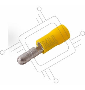 Разъем штекерный изолированный штекер 5 мм 4-6 мм² (РШи-п 6.0-5) желтый REXANT