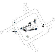 Винты нижней части корпуса для Apple MacBook Pro A1278 A1286 A1297