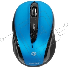 Мышь беспроводная беззвучная Smartbuy 612AG синяя, Blue LED SBM-612AG-BK