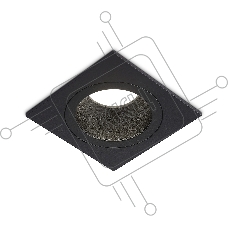 Встраиваемый точечный светильник Ambrella light TN102828 BK/BK черный/черный GU5.3 92*92*50