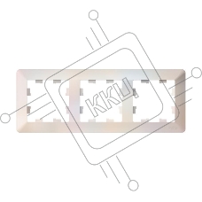 Рамка 3-м AtlasDesign Air жемчуж./дым. бел. SE ATN220403