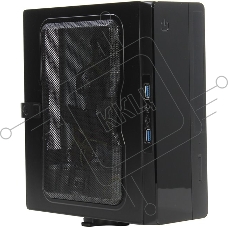 Компьютерный корпус Powerman <EQ101BK> slim ATX 200W Black [6117857] (8cm Fan, 2* USB 3.0, Audio, PM-200ATX-PRO APFC)