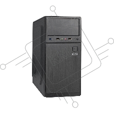 Корпус Miditower ExeGate XP-402U Black, ATX, <XP450, Black,120mm>, 2*USB+1*USB3.0, Audio