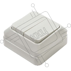 Выключатель 2-кл. BOLLETO накл. 7023 бел. ASD / IN HOME 4680005959761