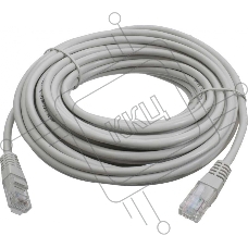 Патч-корд LANMASTER LSZH UTP кат.5e, 5.0 м, серый