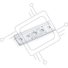 GL3618 AL алюминий соединитель для накладного шинопровода Magnetic 100*22*1.5 (2шт.)