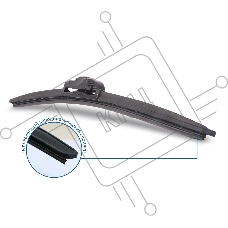 Щётка стеклоочистителя бескаркасная GOODYEAR GY000421 frameless 21''/53 cm всесезонная multiclip