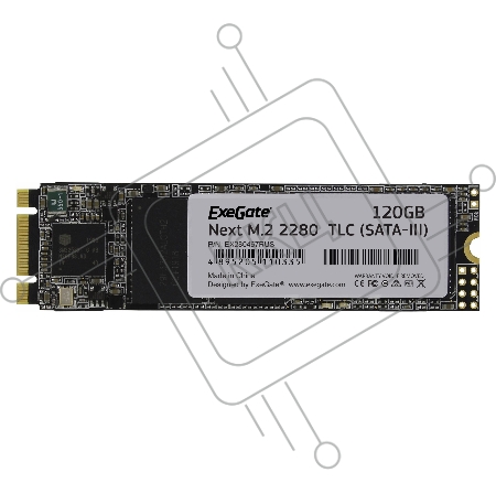 Накопитель SSD  ExeGate EX280467RUS A2000MNext 120 Gb M.2 2280  3D TLC (SATA-III)