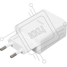 Сетевое зар./устр. Hoco C126A Pure power PD40W three-port(2C1A) charger(EU 40W 3A (PD+QC) универсальное белый