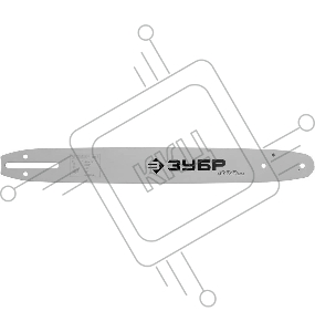 Шина цепной пилы ЗУБР 70201-40  МАСТЕР для бензопил тип 1 шаг 3/8 паз 0.050 длина 16'' 40см