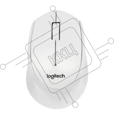 Мышь беспроводная Logitech M330 SILENT PLUS белый, 1000 dpi, радиоканал, USB, кнопки - 3