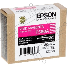 Картридж струйный Epson T580A (C13T580A00) пурпурный (80 мл) для Epson Stylus Pro-3880