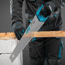 Ножовка GROSS 24101  по дереву piranha 500мм 7-8 tpi зуб - 3d каленый зуб 2-х комп. рук-ка