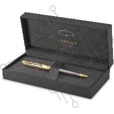 Ручка шариковая Parker Sonnet Pioneers K542 (2201051) Arrow Grey GT, M, черные чернила, подарочная коробка
