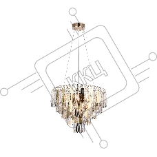 Светильник Ambrella light TR5256/8 SGD/CL золото/прозрачный E27*8 max 40W D500*350