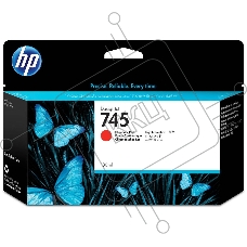 Картридж струйный HP 745 Хроматический красный для HP DesignJet, 130ml