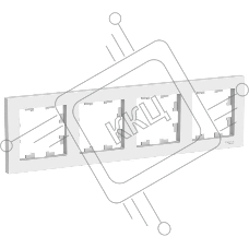 Рамка 4-м AtlasDesign универс. бел.