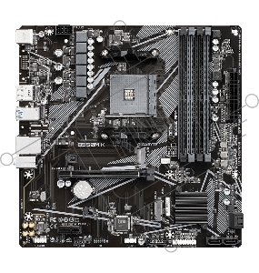 Материнская плата Gigabyte B550M K (V1.1) Soc-AM4 AMD B550 4xDDR4 mATX AC`97 8ch(7.1) GbLAN RAID+HDMI