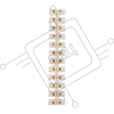 Клеммная колодка винтовая KВ-10 (4-10 мм²), ток 10 A, полиэтилен белый (ЗВИ), индивидуальная упаковка, 1 шт. Rexant