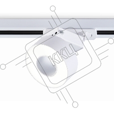 Трековый однофазный светодиодный светильник Ambrella light GL6861 WH белый LED 10W 4200K D75*80