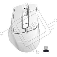 Мышь беспроводная A4Tech Fstyler FG30 белый/серый, 2000 dpi, радиоканал, USB, кнопки - 5