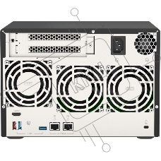 Сетевое хранилище без дисков SMB QNAP TVS-675-8G NAS, 6-tray w/o HDD, 2xM.2 SSD Slot, 1xHDMI-port. CPU 8-сore 64-bit x86 KX-U6580 2.5 GHz , 8GB DDR4 (1 x 8GB) up to 64GB (2 x 32GB), 2x 2.5 Gigabit LAN