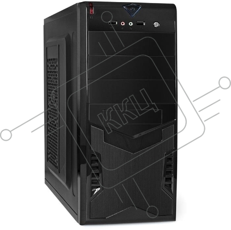 Корпус Miditower Exegate CP-601 Black, ATX, <без БП>, 2*USB, Audio
