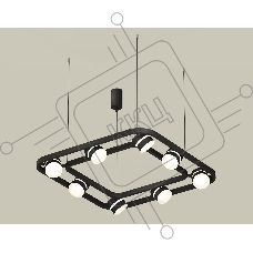 Светильник Ambrella light XB9182152/8 SBK/FR черный песок/белый матовый GX53 (C9182, N8445)