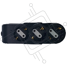 Ovivo Колодка 3-местн. с/з черная 700-080000-113