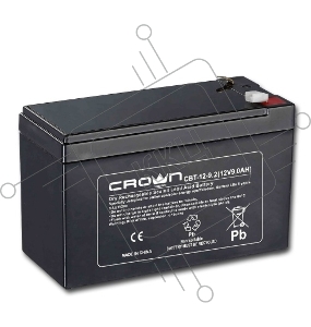 Батарея  CROWN CBT-12-9.2 (12V 9.2Ah) F2 срок службы 5 лет