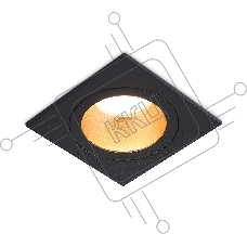 Встраиваемый точечный светильник Ambrella light TN102829 BK/GD черный/золото GU5.3 92*92*50