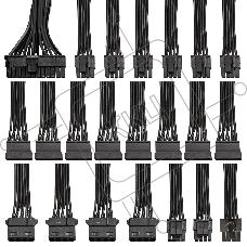 Блок питания ExeGate 1200PPH-OEM (EX292158RUS-OEM), 1200Вт, 80 PLUS Bronze, 120мм, черный